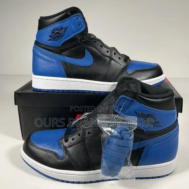 Nike Air Jordan 1 Patent Blue High Quality Luxurious Shoes