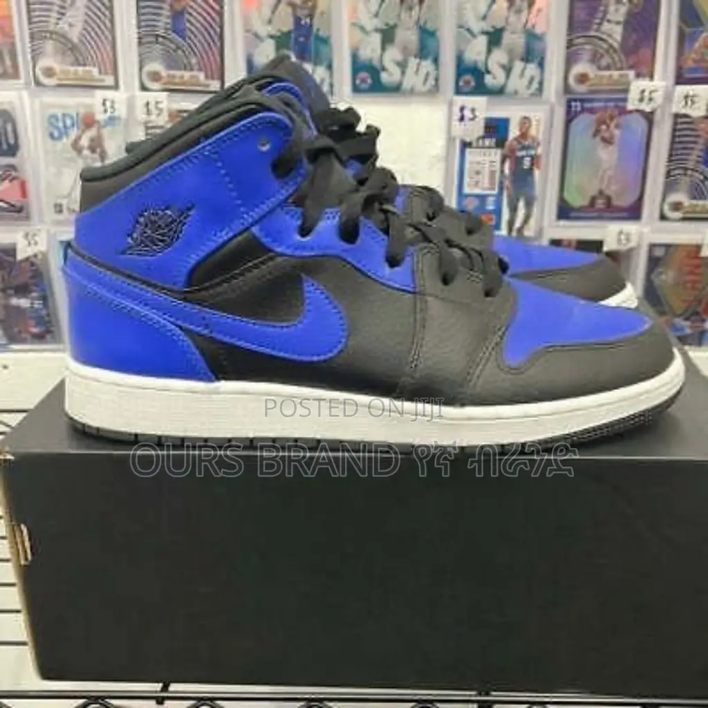 Nike Air Jordan 1 Patent Blue High Quality Luxurious Shoes