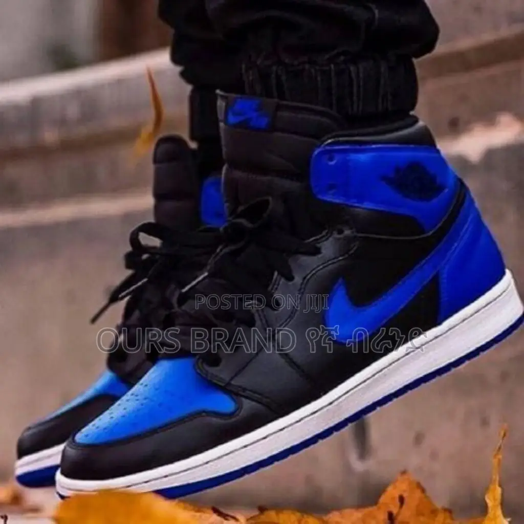 Nike Air Jordan 1 Patent Blue High Quality Luxurious Shoes