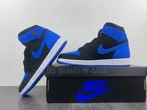 Nike Air Jordan 1 Patent Blue High Quality Luxurious Shoes