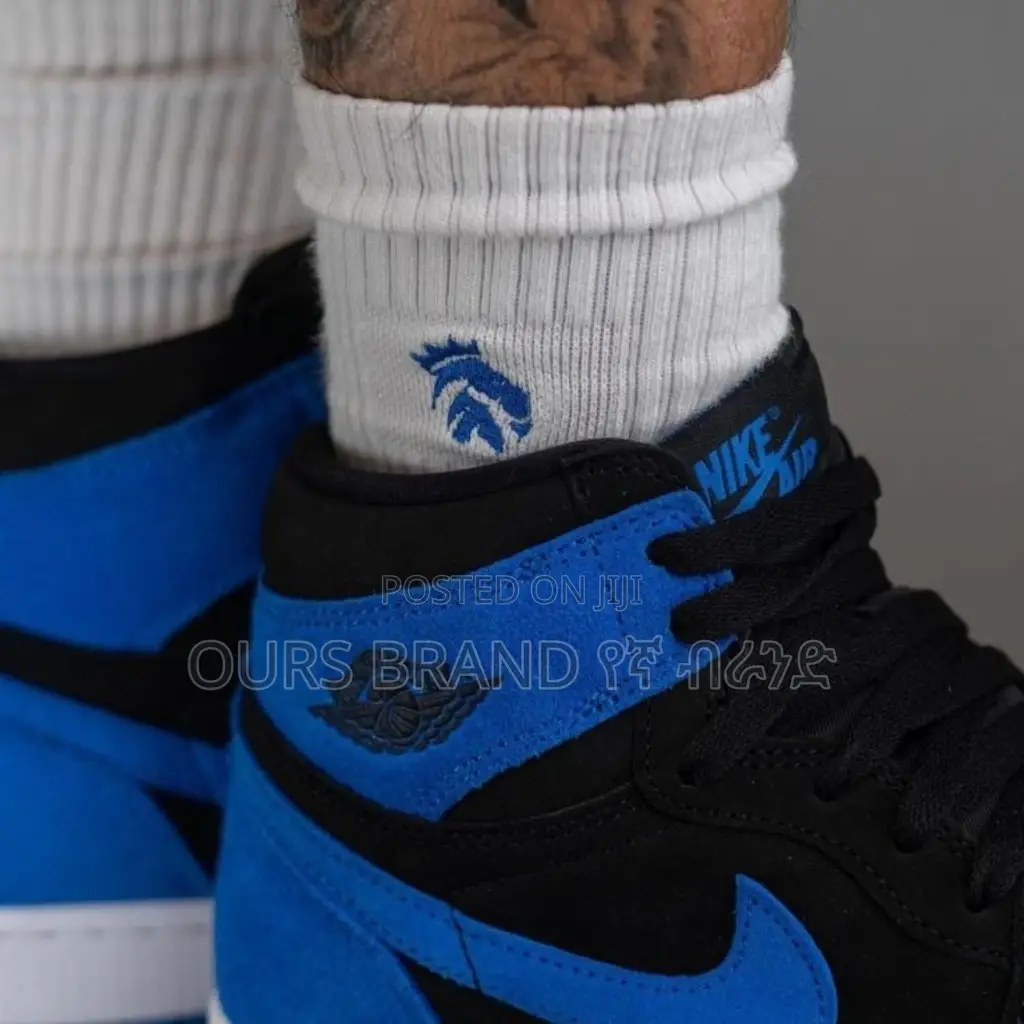 Nike Air Jordan 1 Patent Blue High Quality Luxurious Shoes