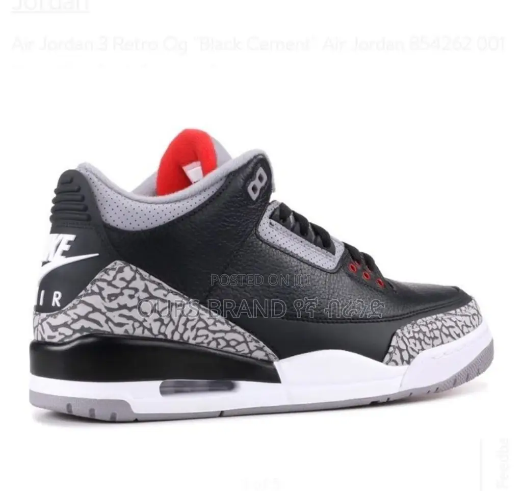 High Master Quality Jordan 3 Black Cement