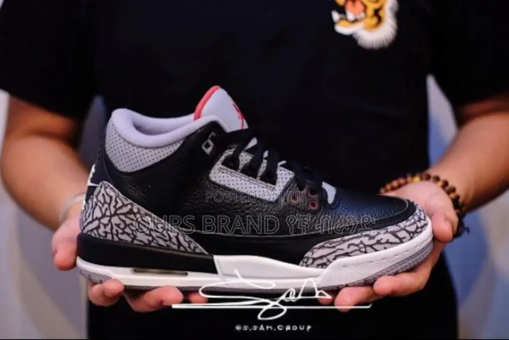 High Master Quality Jordan 3 Black Cement