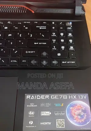 New Laptop MSI Raider GE76 12UGS 32GB Intel Core I9 SSD 2T