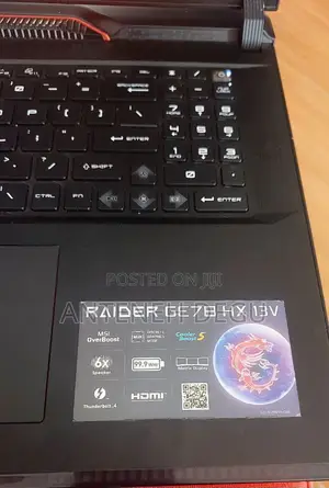 New Laptop MSI Raider GE76 12UGS 32GB Intel Core I9 SSD 2T