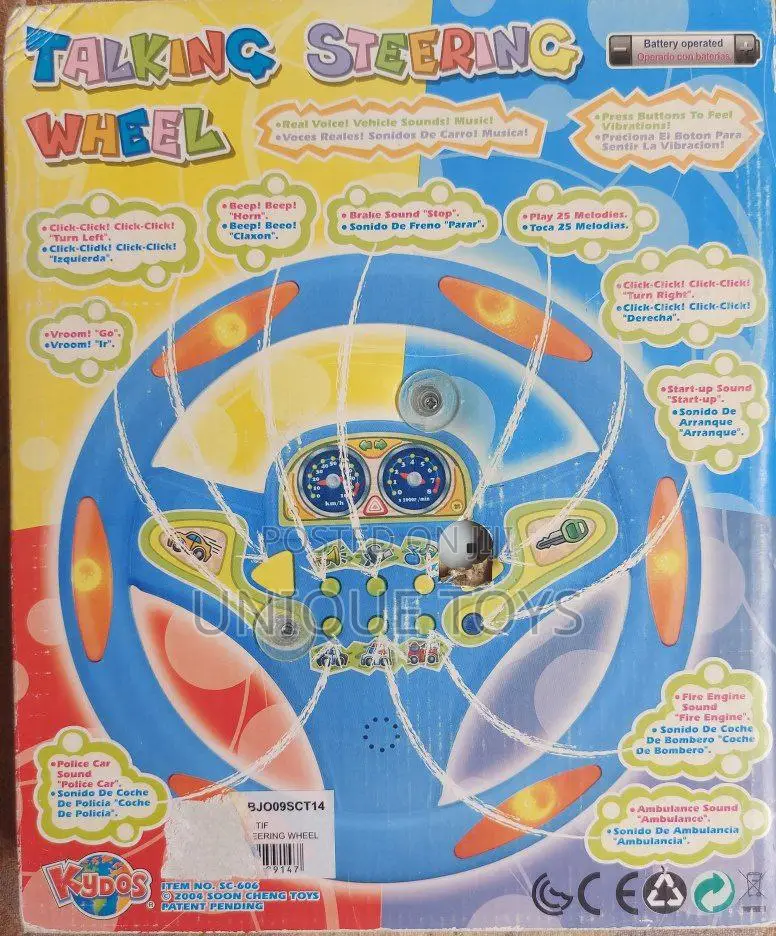 Talking Steering Wheel : 10" Size