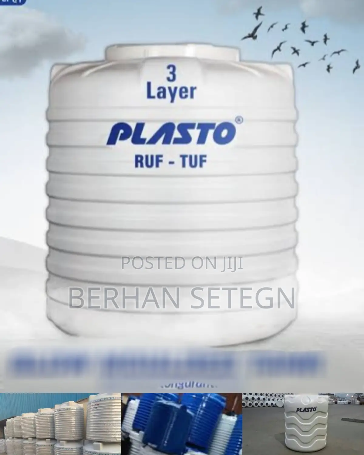 Tanker Plasto Plastic Water Tanker Factory PLC