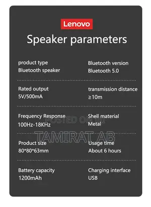 Lenovo Wireless Portable Mini Speaker