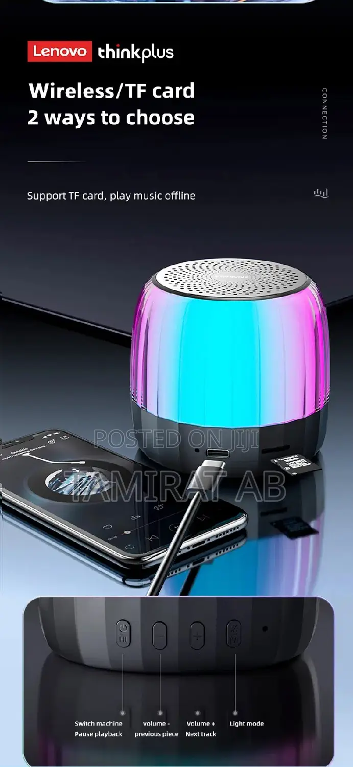 Lenovo K3plus Portable Mini Hi-fi Bluetooth Wireless Speaker