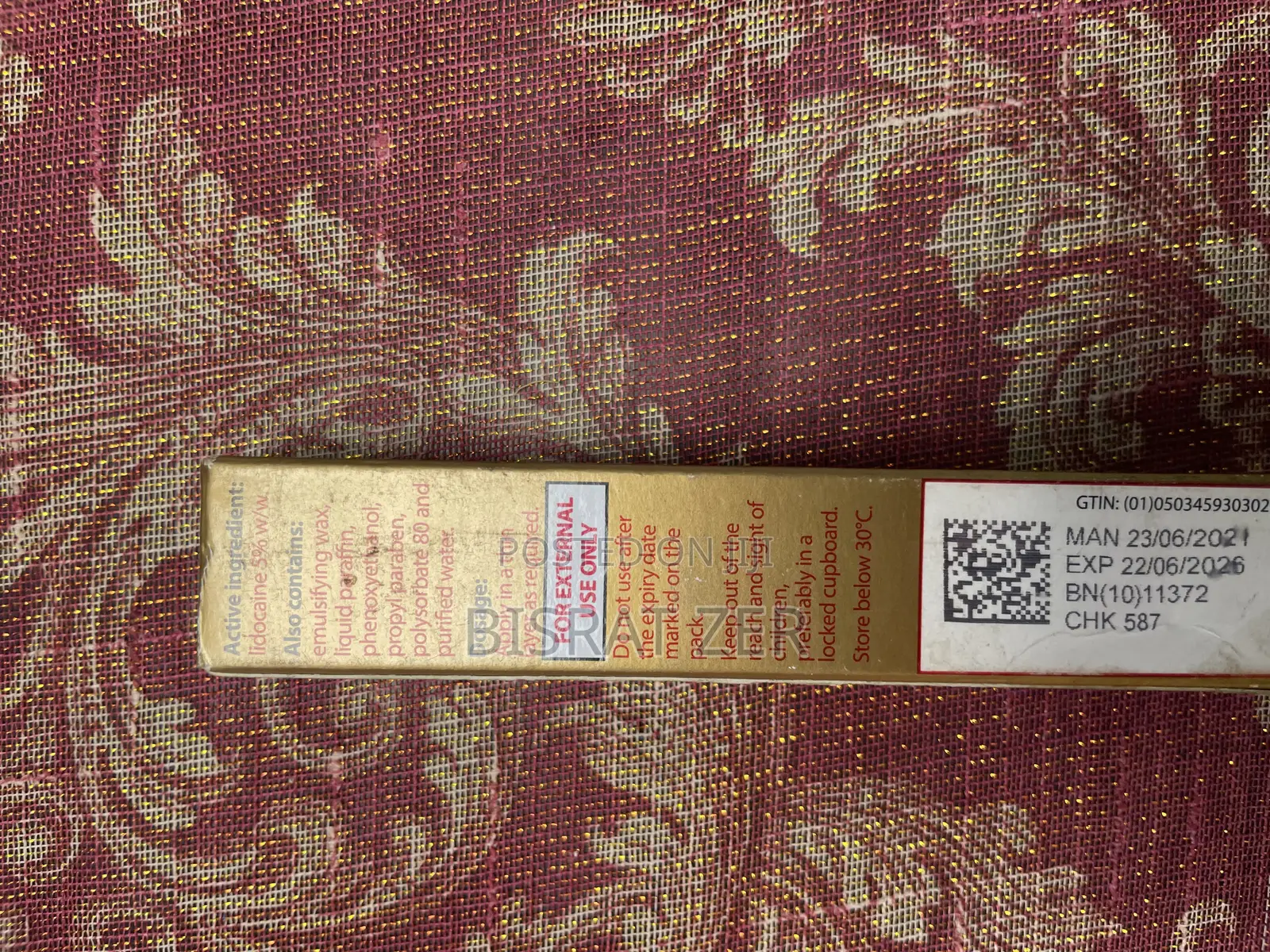 Eros Delay Cream 5% Lidocaine