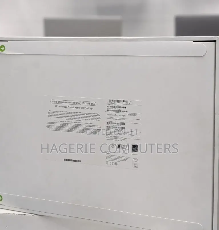 New Apple MacBook Pro 2023 M3 Pro 16-Inch 18GB Apple M3 Pro SSD 512GB