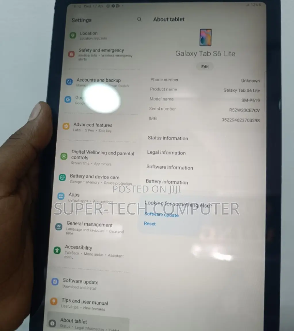 New Samsung Galaxy Tab S6 Lite 64 GB Gray