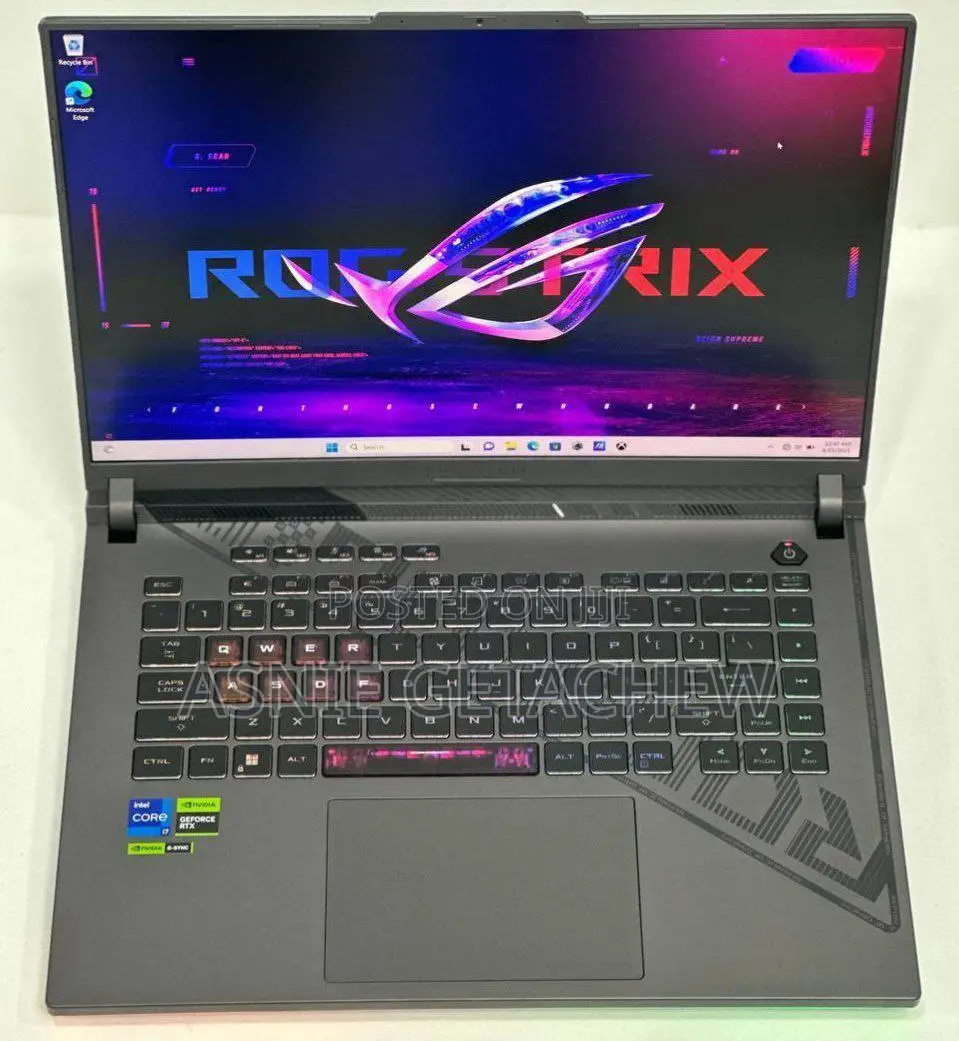 New Laptop Asus ROG Strix G16 G614 8GB Intel Core I7 SSD 1T
