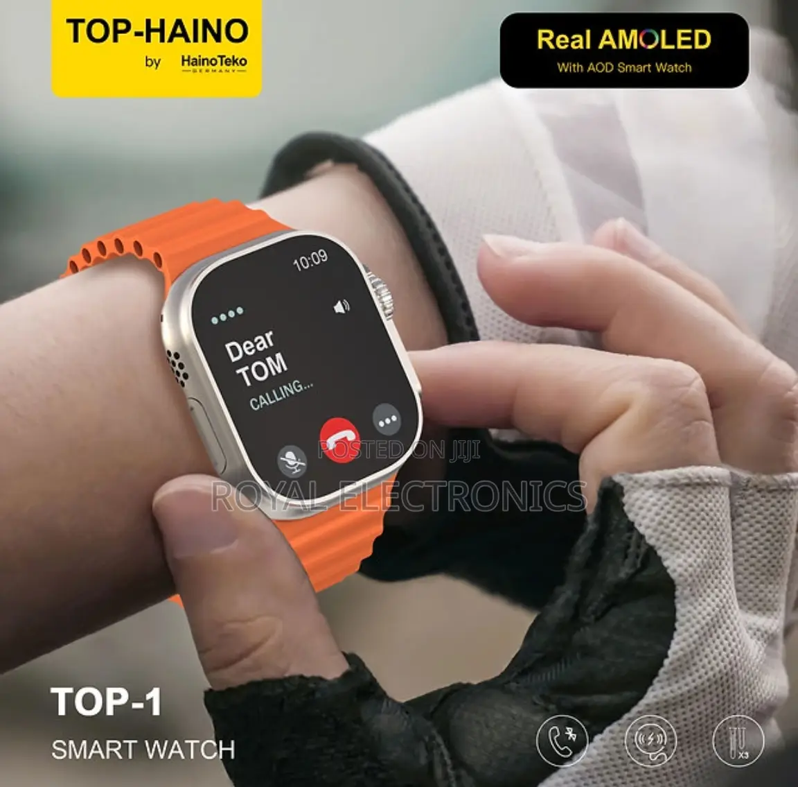 Hainoteko Germany Real-amoled Ultra2 2024 Model Smart Watch