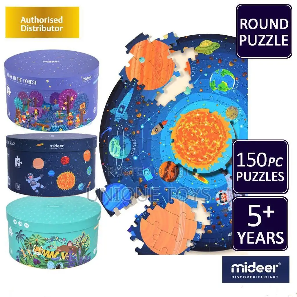 Round Educational Puzzle Set