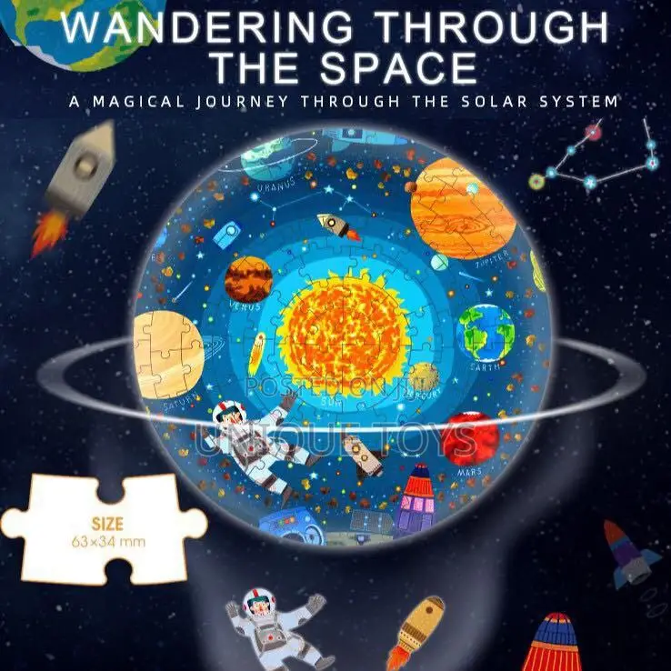 Round Educational Puzzle Set