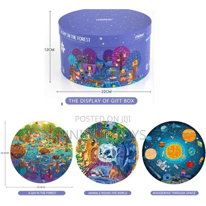 Round Educational Puzzle Set