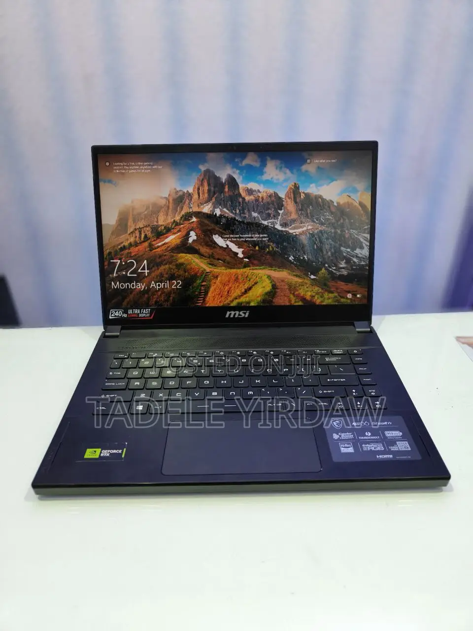 New Laptop MSI GS66 Stealth 10UH 32GB Intel Core I9 SSD 1T