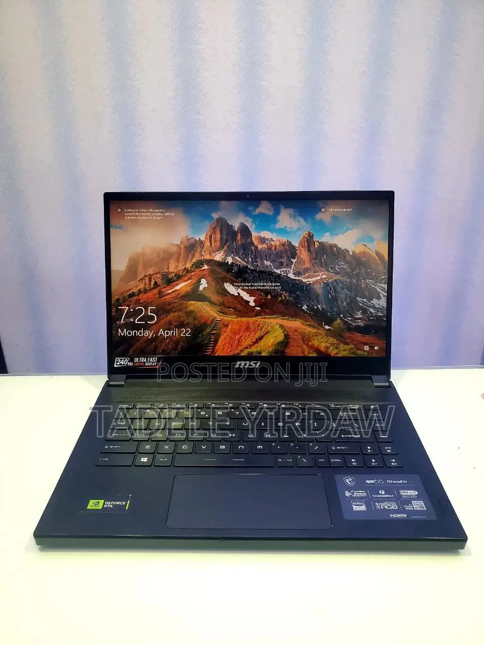 New Laptop MSI GS66 Stealth 10UH 32GB Intel Core I9 SSD 1T
