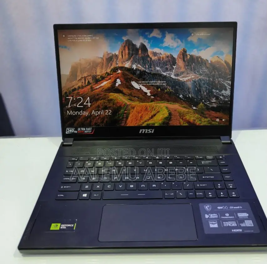 New Laptop MSI GS66 Stealth 10SGS 32GB Intel Core I9 SSD 1T