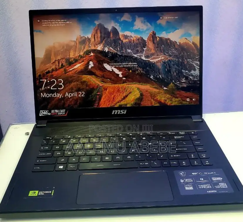 New Laptop MSI GS66 Stealth 10SGS 32GB Intel Core I9 SSD 1T