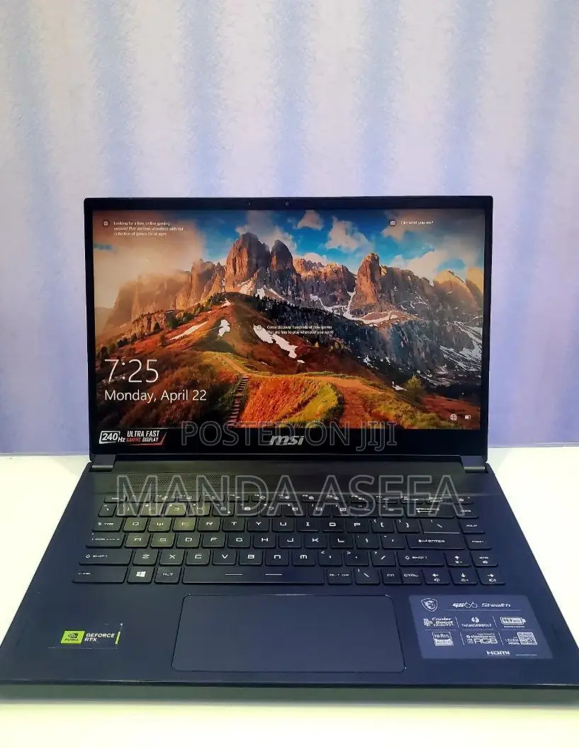 New Laptop MSI GS66 Stealth 10UH 32GB Intel Core I9 SSD 1T