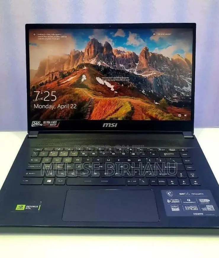 New Laptop MSI 32GB Intel Core i9 SSD 1T