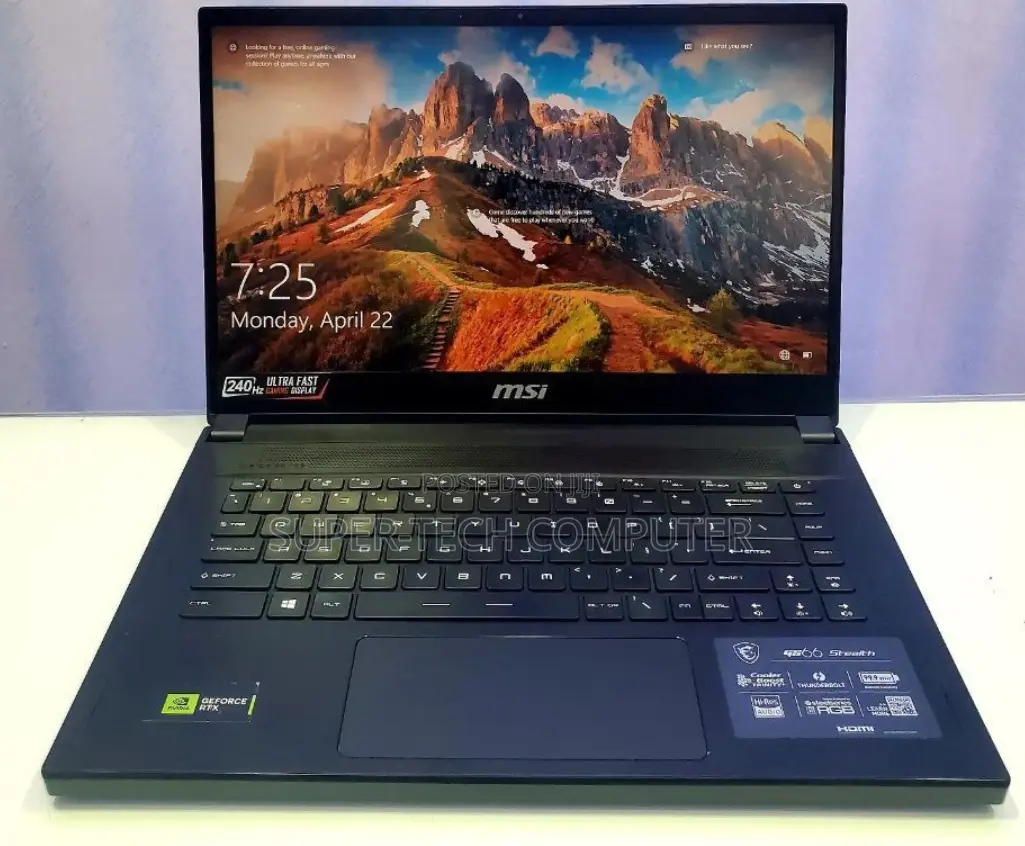 New Laptop MSI GS66 Stealth 10UE 32GB Intel Core I9 SSD 1T