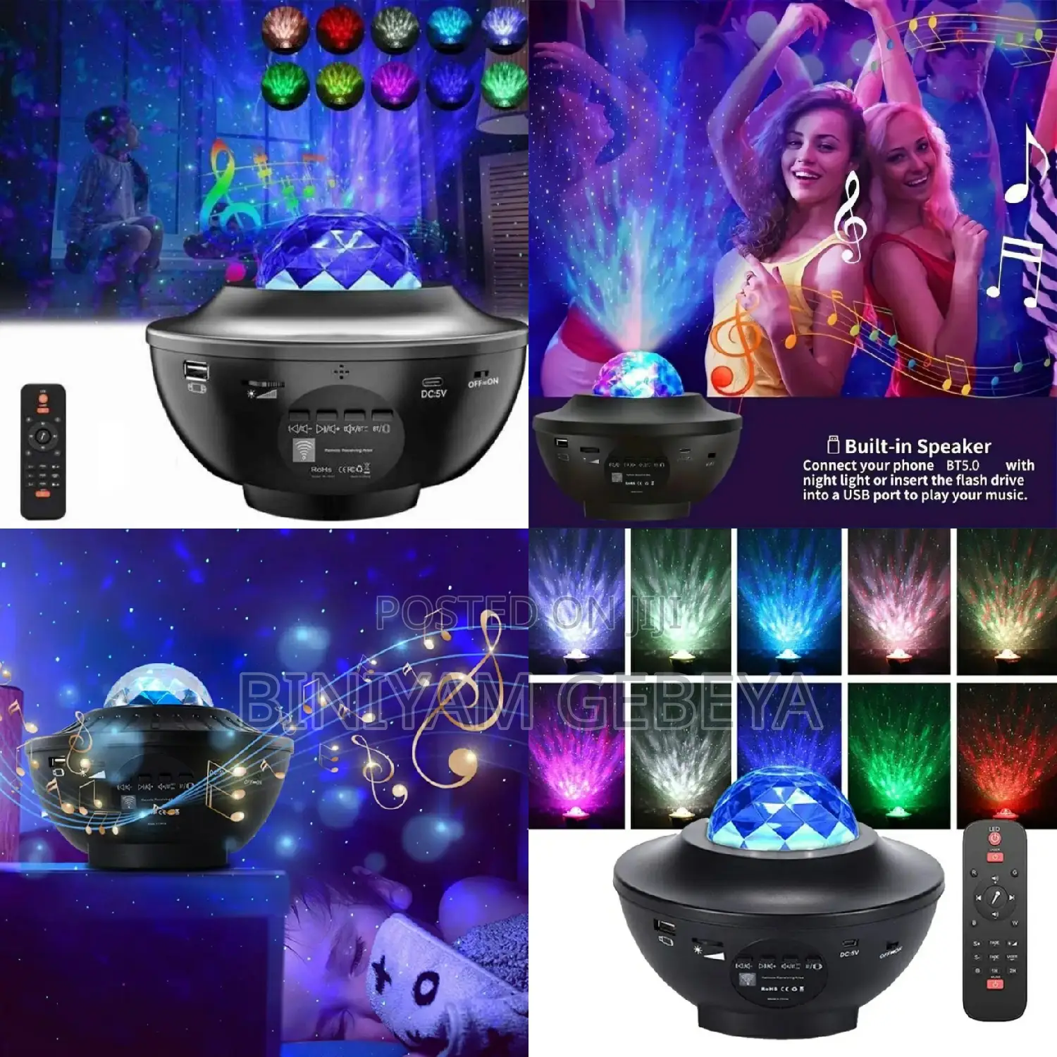 ለቤት፣ለቢሮ ተመራጭ 
Speaker Yalew LED Galaxy Projector Lights