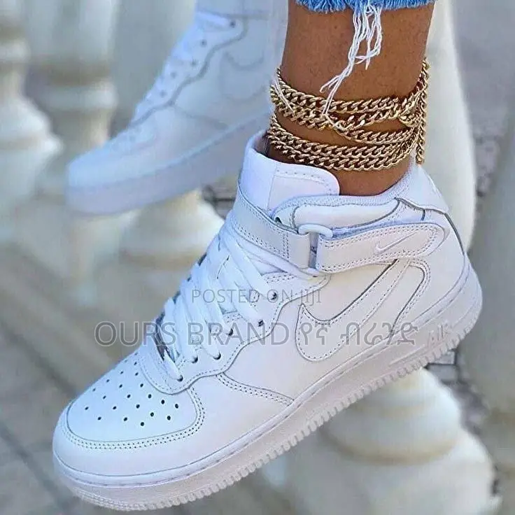 Nike Air Force 1 'Triple White' High Top Shoes
