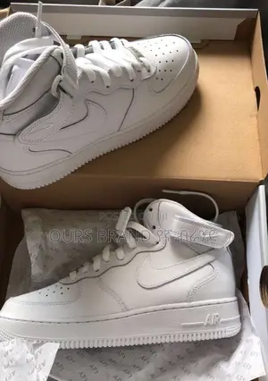 Nike Air Force 1 'Triple White' High Top Shoes