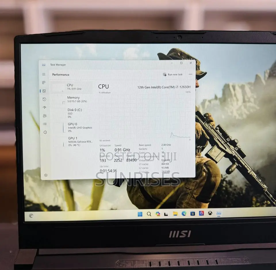 New Laptop MSI Katana GF66 16GB Intel Core I7 SSD 512GB