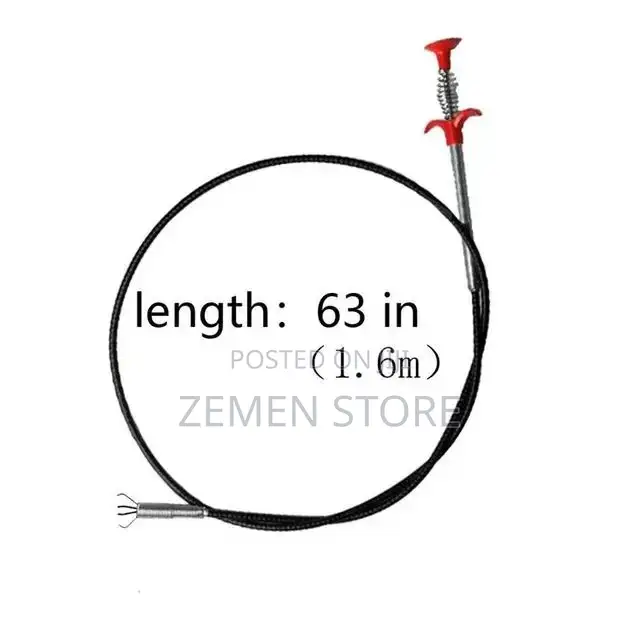 Long Sewer Cleaning Wire Spring ቆሻሻ የደፈነብንን ቀዳዳዎች በቀላሉ ለማፅዳት