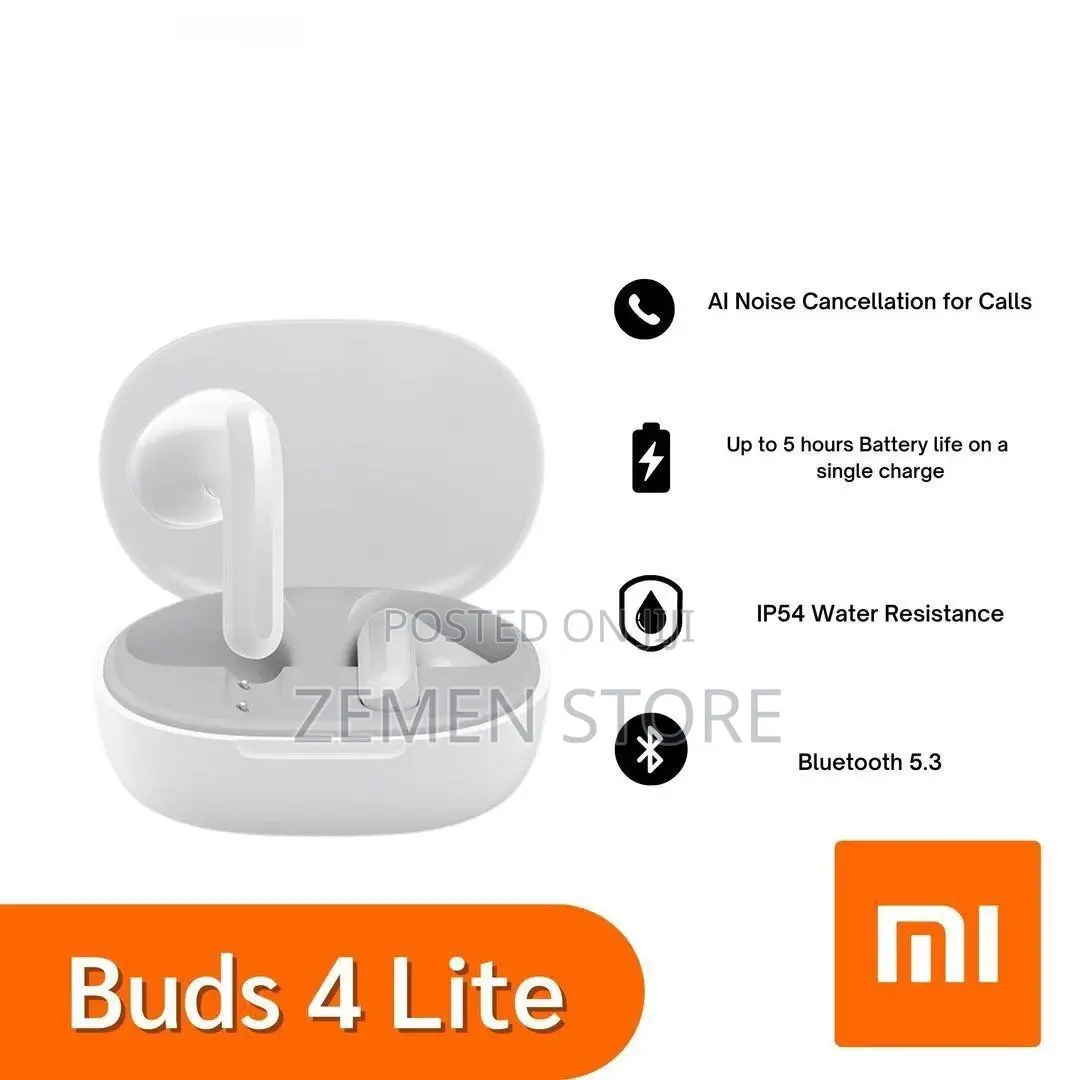 Original High Quality Xiaomi Redmi Buds 4 Lite ድምፅ ጥራቱ አስገራሚ