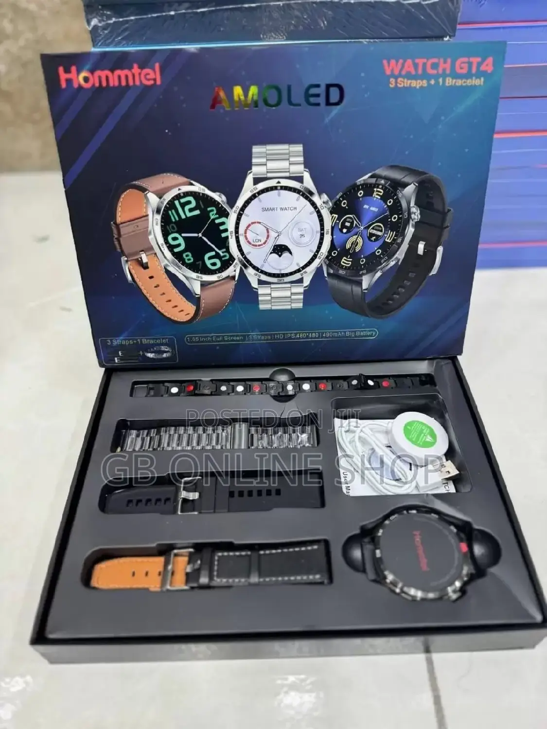 Hommtel Watch GT4 1.65" Full Screen Smart Watch