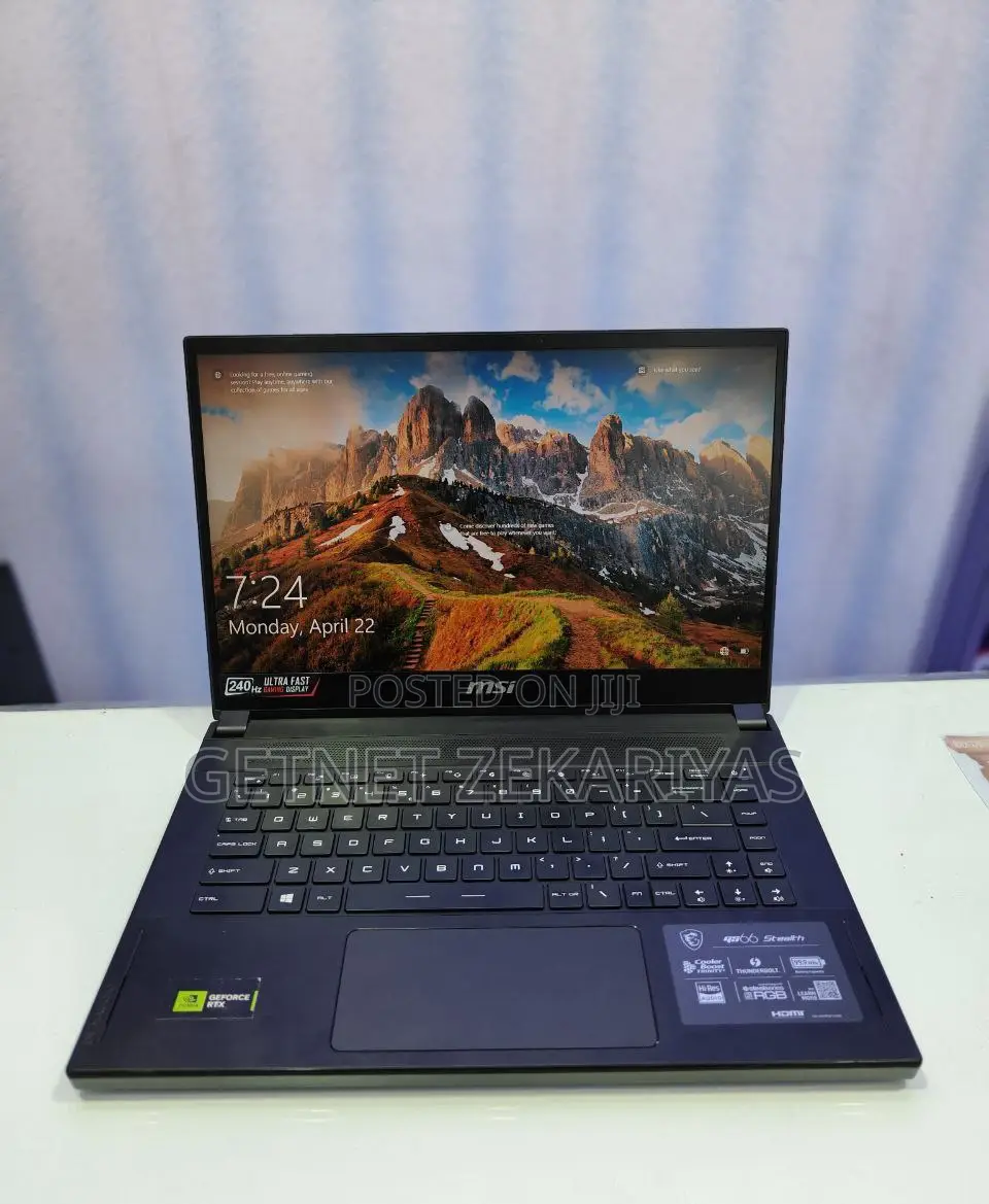 New Laptop MSI GS66 Stealth 10SGS 16GB Intel Core I9 SSD 1T