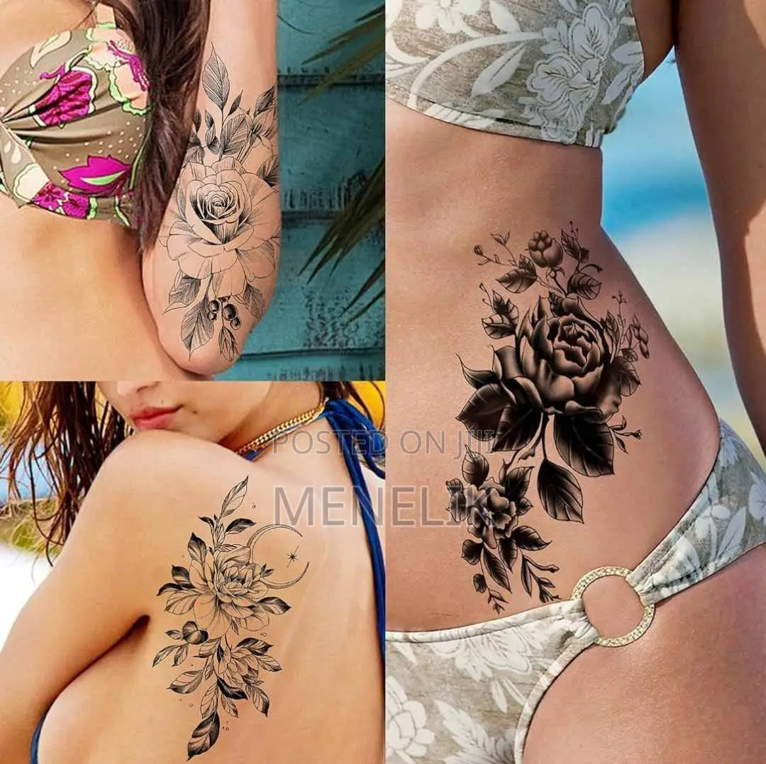 Floral Temporary Tattoo