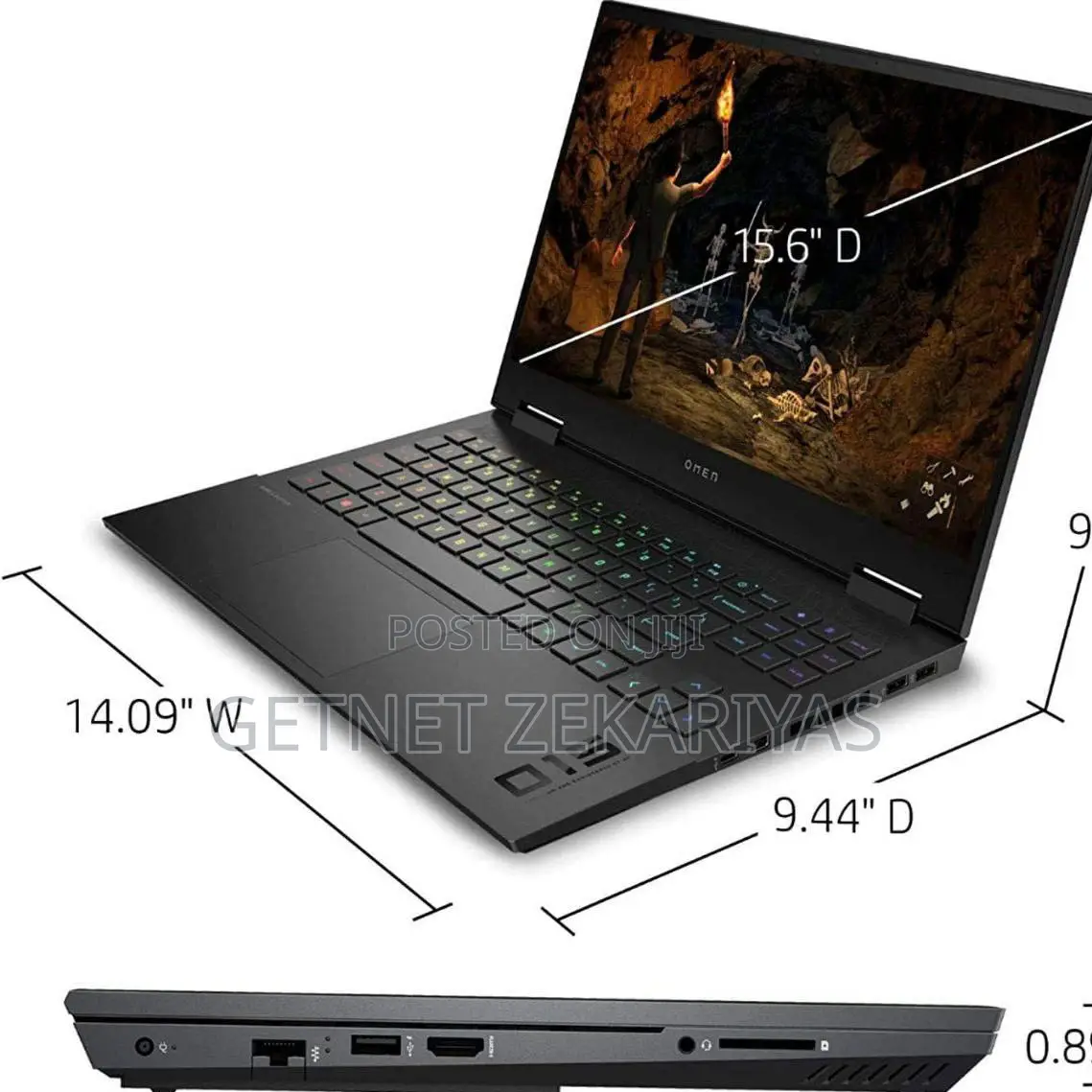 New Laptop HP Omen 15 16GB Intel Core I7 SSD 512GB
