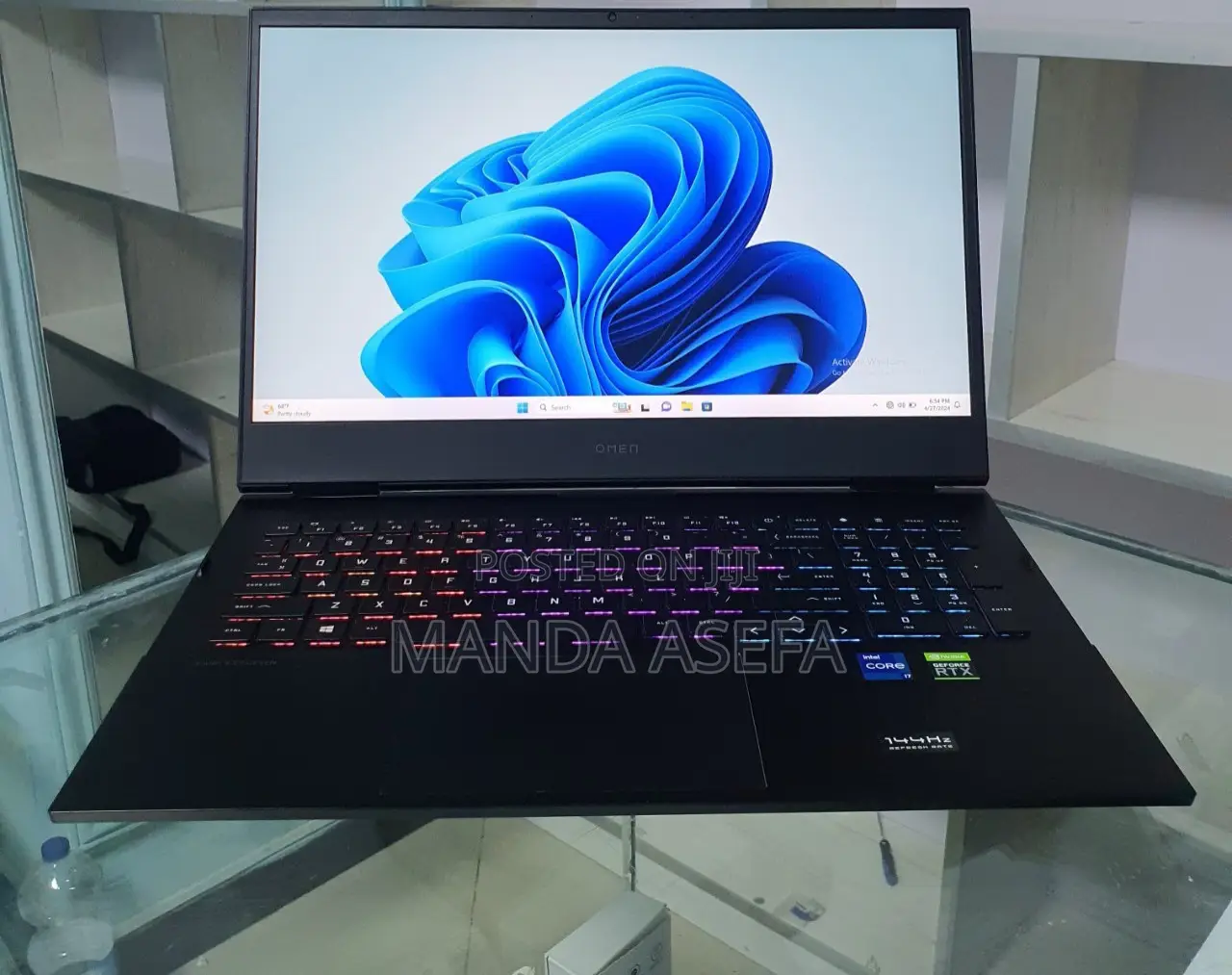 New Laptop HP Omen 15 16GB Intel Core I7 SSD 1T