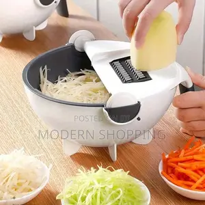 Photo - Multifunctional Wet Basket Vegetable Cutter 9in1