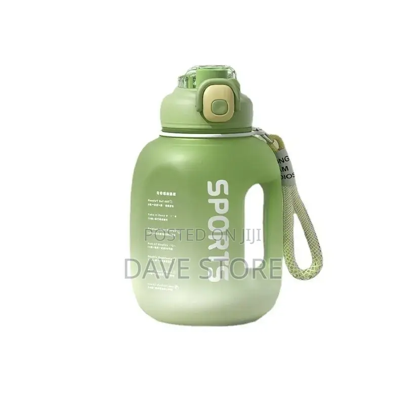 1.7L Sport Water Bottle With Straw