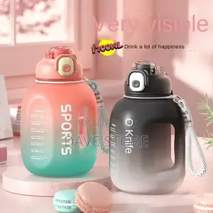 1.7L Sport Water Bottle With Straw