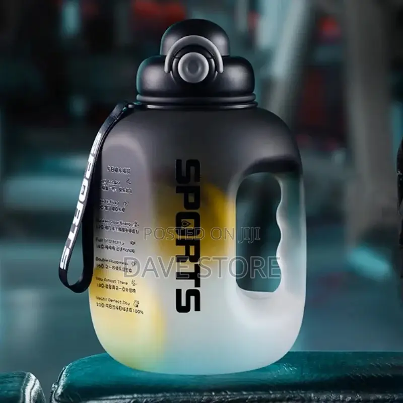 1.7L Sport Water Bottle With Straw