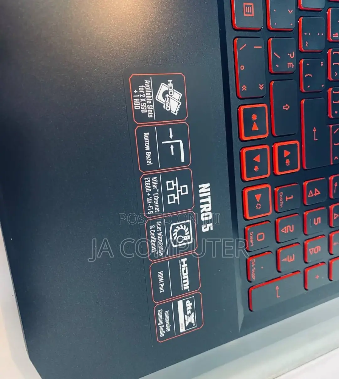 New Laptop Acer Nitro 5 8GB Intel Core I5 SSD 512GB