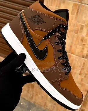 Photo - Nike Air Jordan 1 Mid SE Dark Chocolate Master Quality Shoes