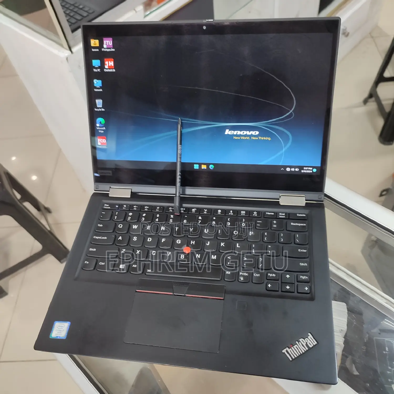 New Laptop Lenovo ThinkPad X390 Yoga 16GB Intel Core I7 SSD 512GB
