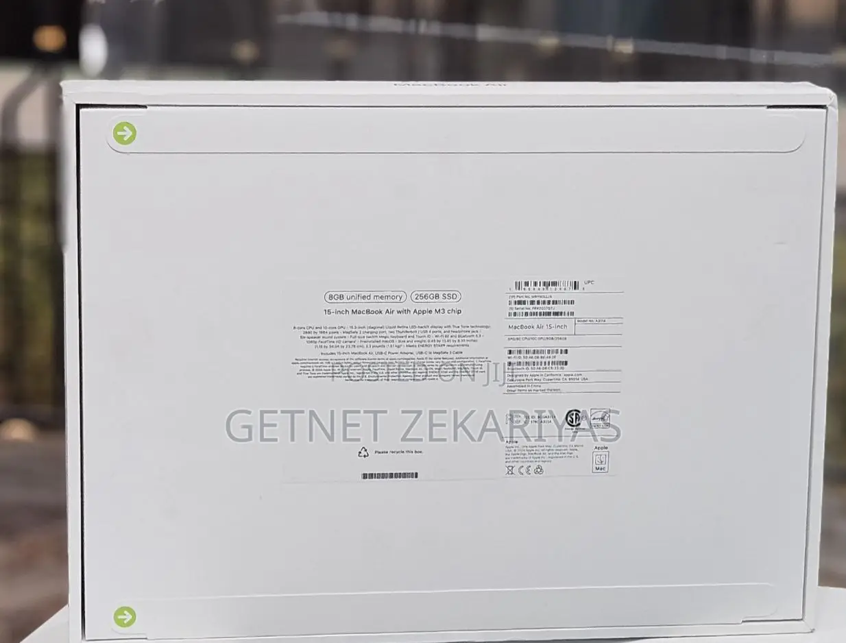 New Laptop Apple MacBook Air 8GB Apple M3 SSD 256GB