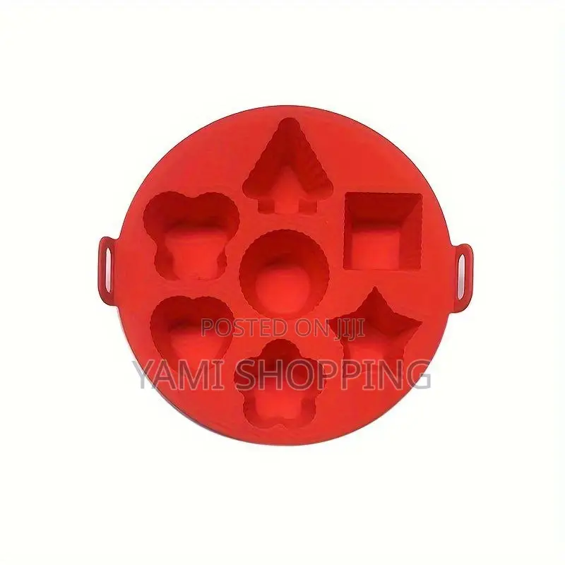 7 Diffrent Shaped Silicon Cup Cake Mould