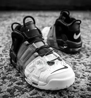 Nike  Air More Uptempo 96 "Black White" High Shoes