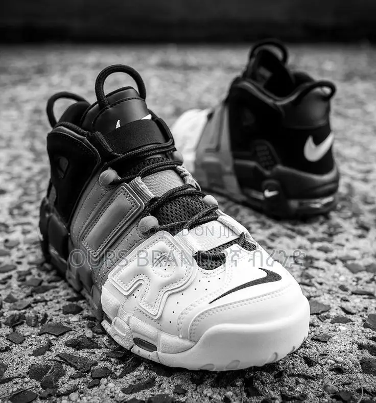 Nike  Air More Uptempo 96 "Black White" High Shoes